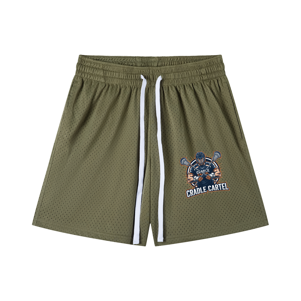 Cradle Cartel Lacrosse Mesh Drawstring Shorts