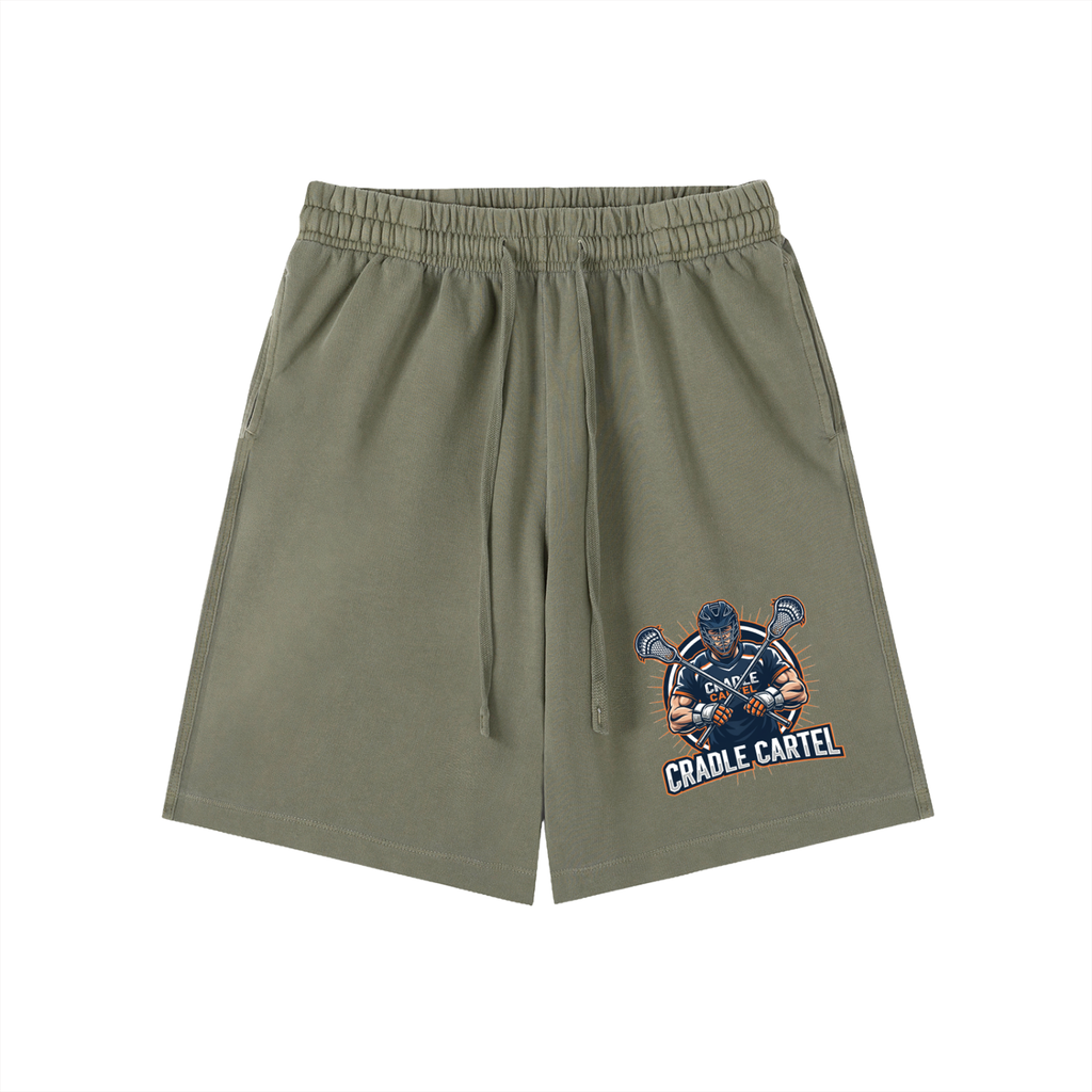 Cradle Cartel Vintage Wash Lacrosse Shorts