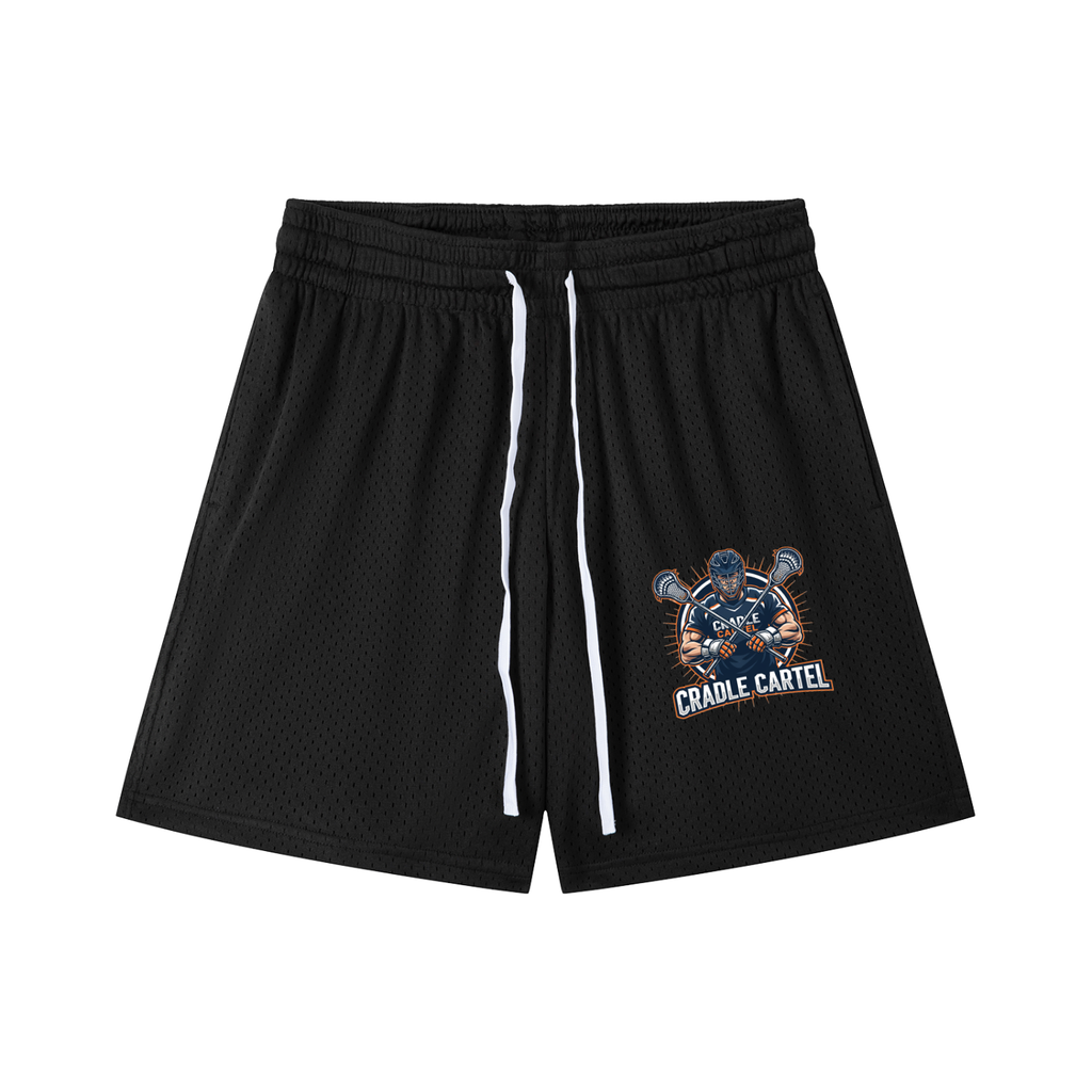 Mesh Drawstring Shorts
