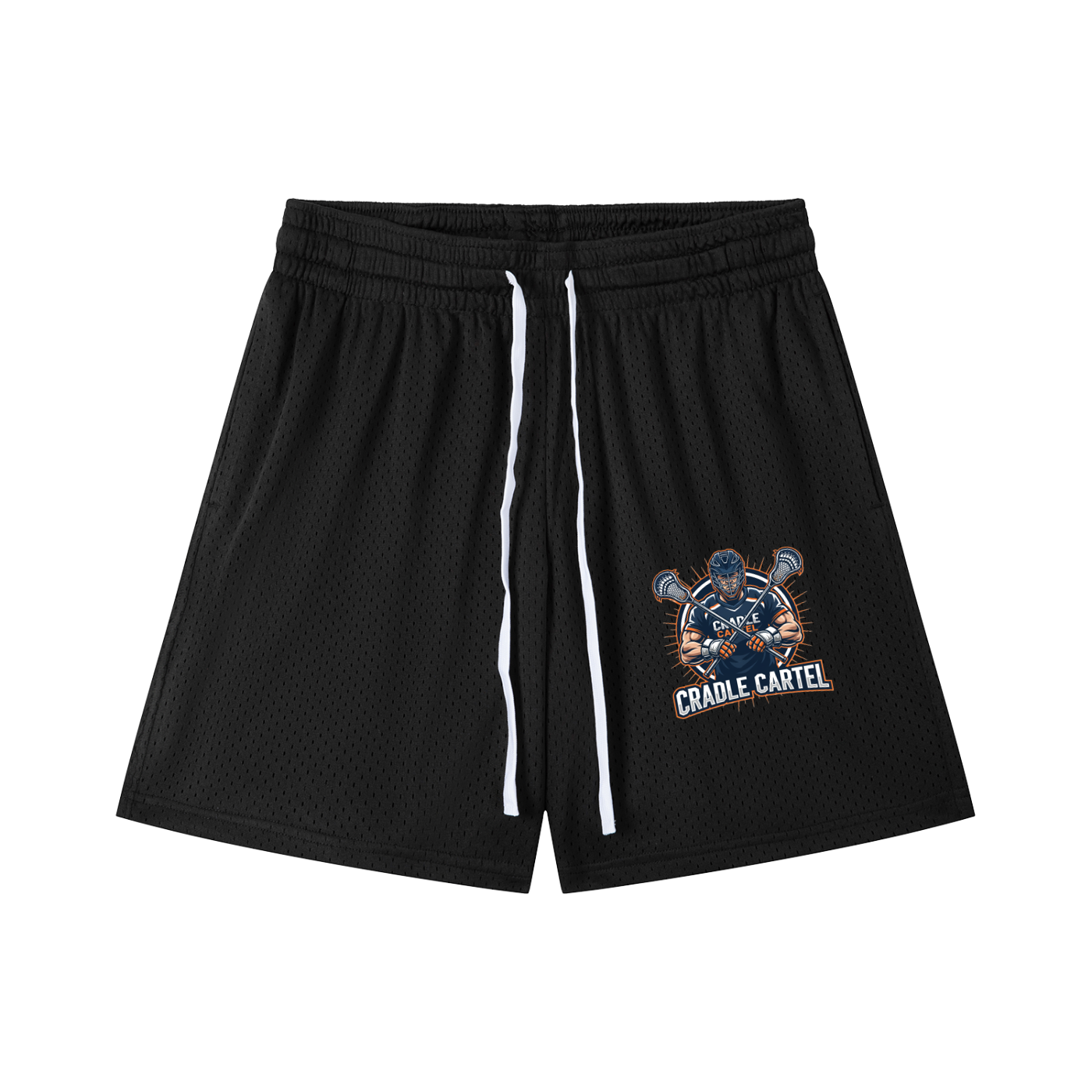 Mesh Drawstring Shorts