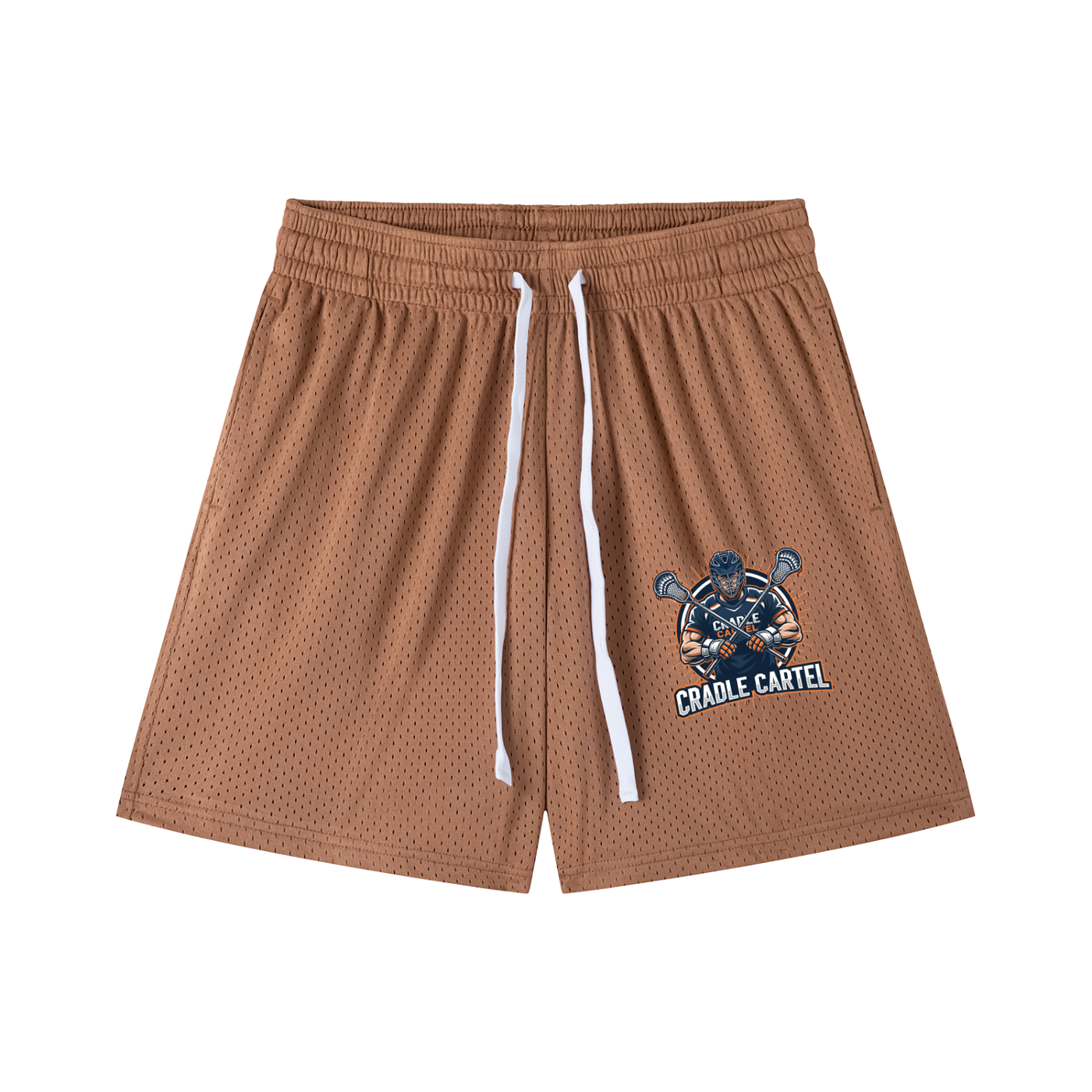 Mesh Drawstring Shorts