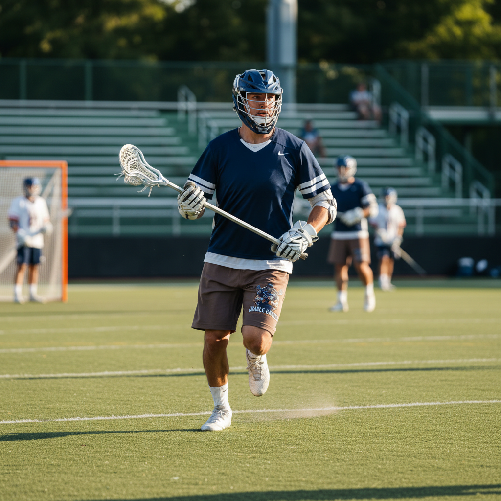 Vintage Wash Cotton Lacrosse Shorts