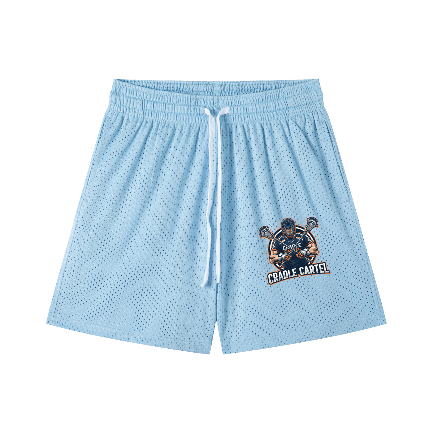 Mesh Drawstring Shorts