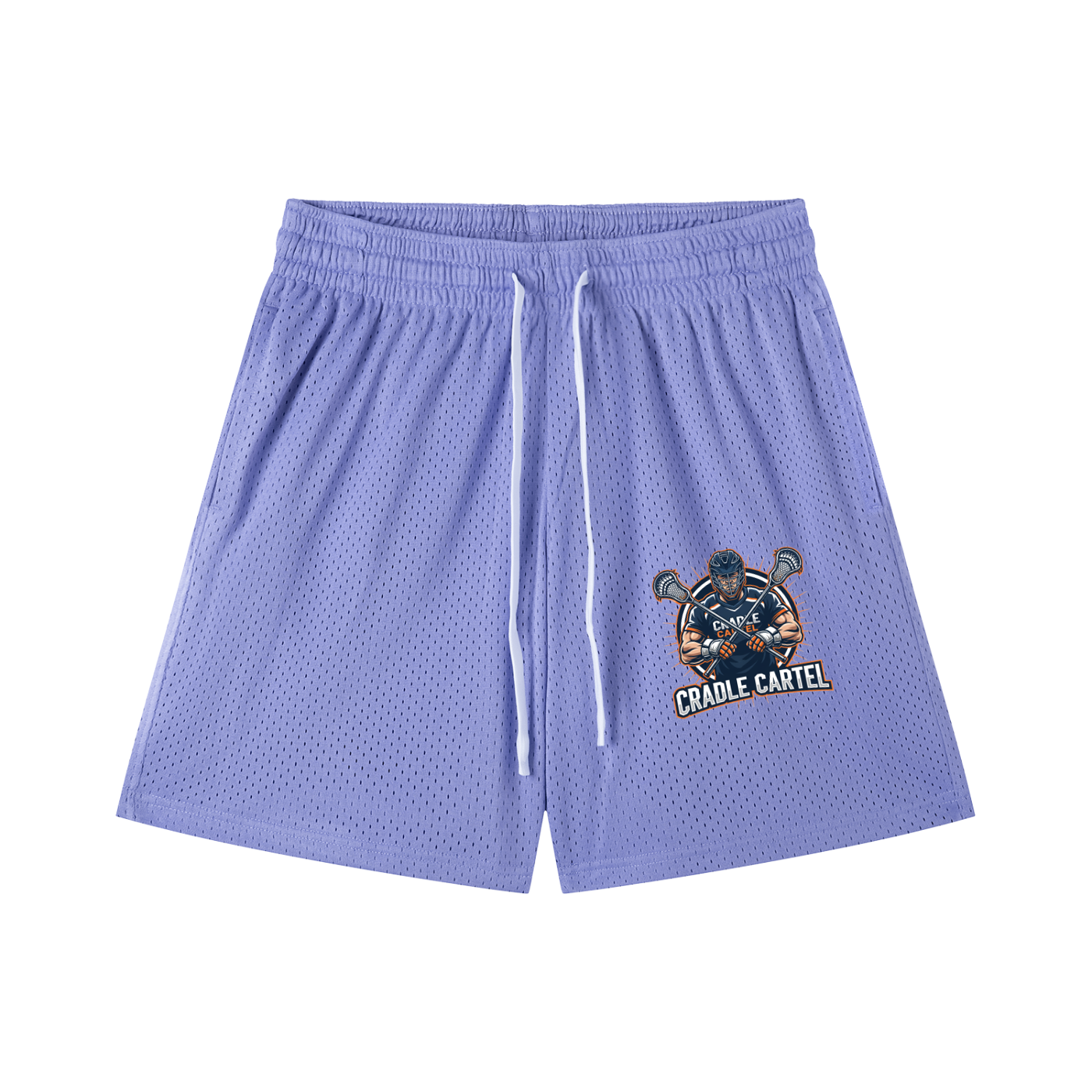 Mesh Drawstring Shorts